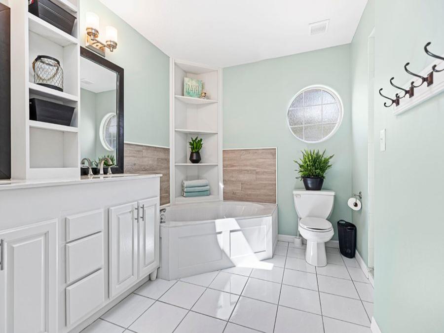 Master bathroom view Master bathroom view